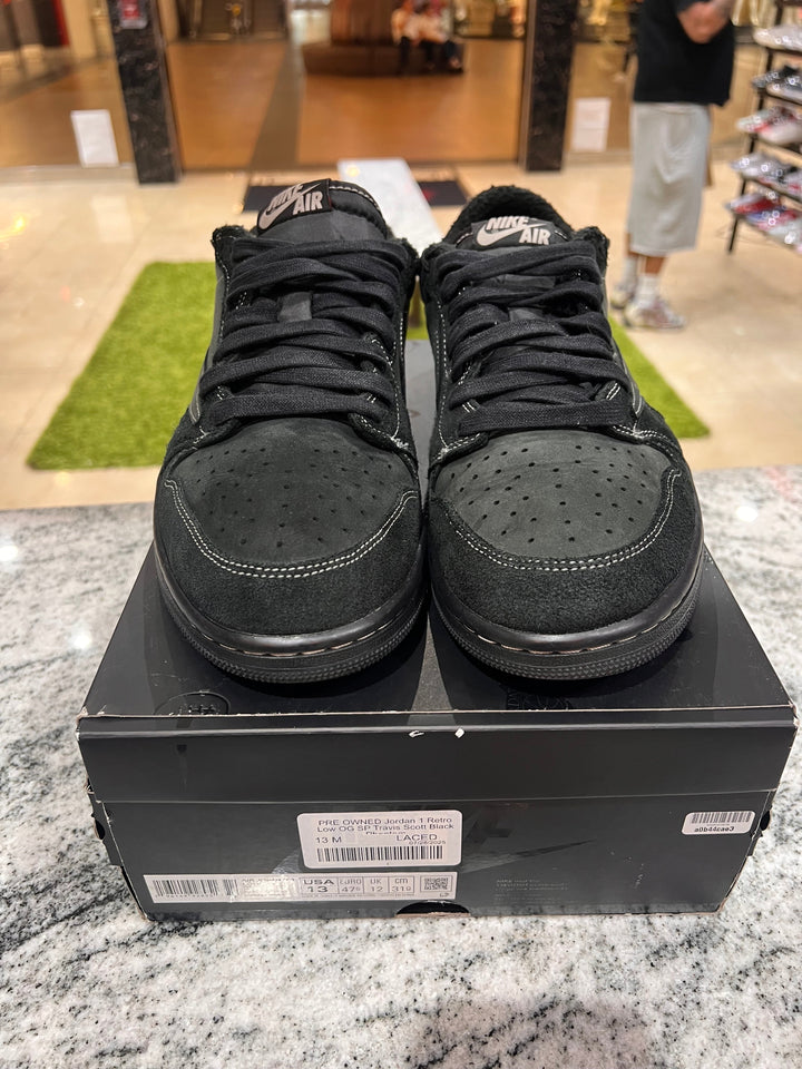 PRE OWNED Jordan 1 Retro Low OG SP Travis Scott Black Phantom