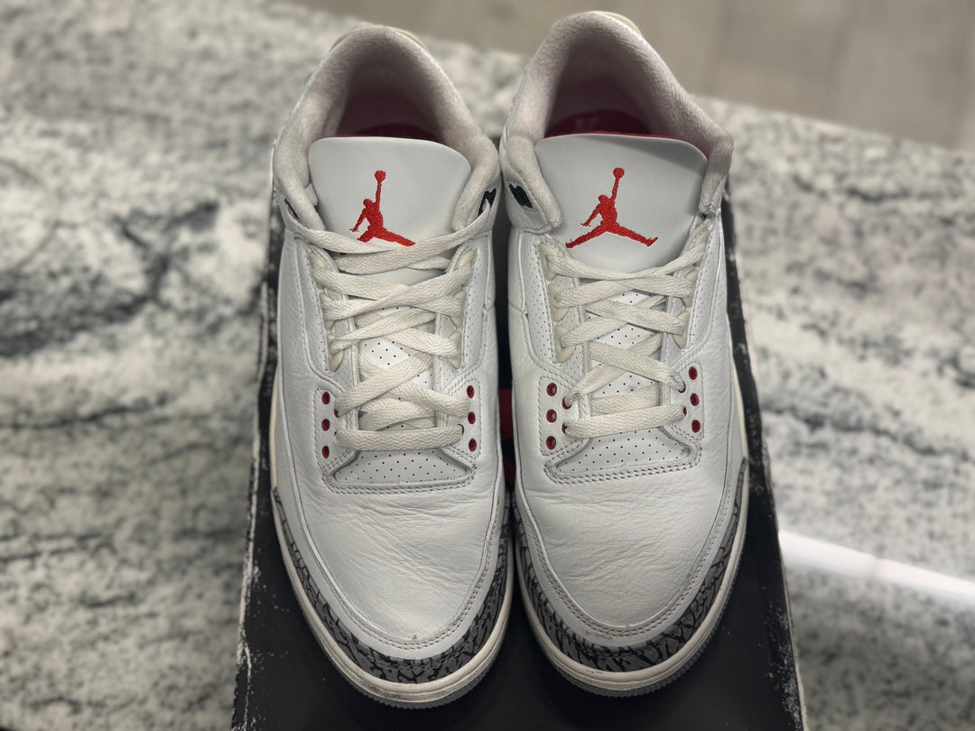 PRE OWNED Air Jordan Retro 3 "White Cement Reimagined"