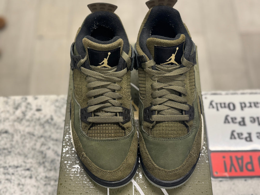 PRE OWNED Air Jordan Retro 4 "Craft Medium Olive" GS
