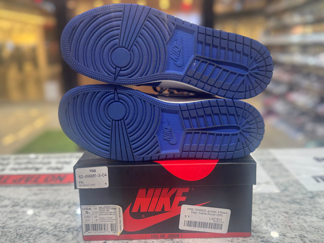 PRE OWNED Jordan 1 Retro High Game Royal (GS)