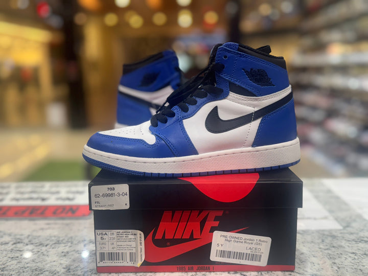 PRE OWNED Jordan 1 Retro High Game Royal (GS)
