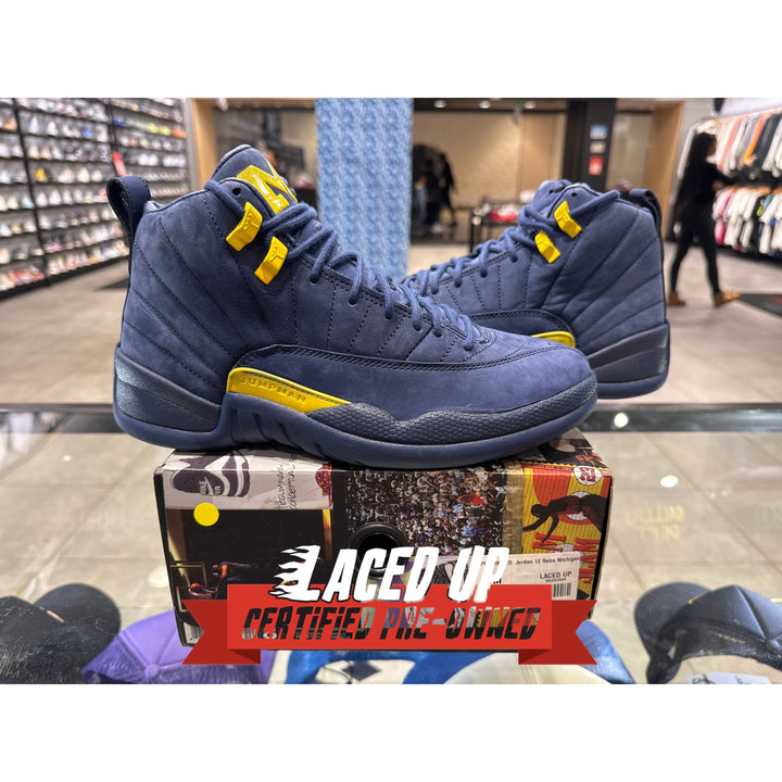 PRE OWNED  Jordan 12 Retro Michigan