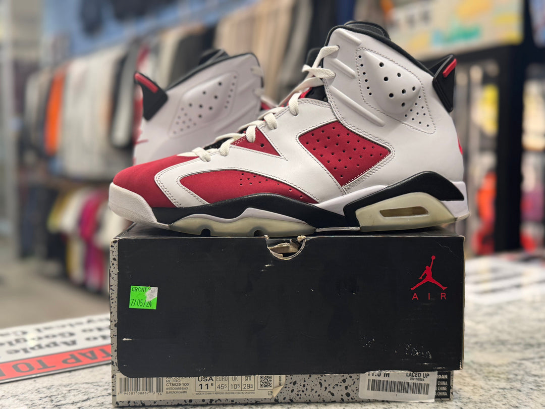PRE OWNED Air Jordan Retro 6 "Carmine" (2021)