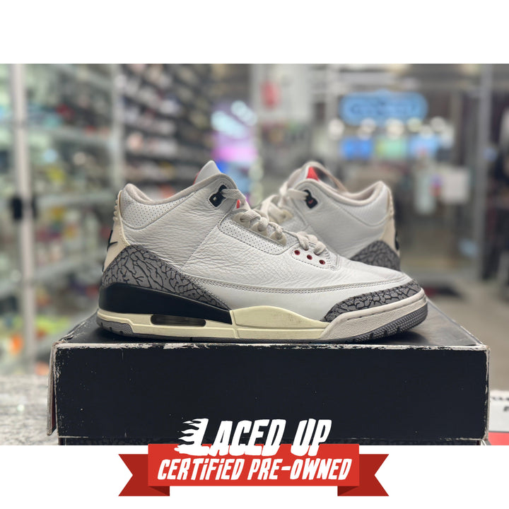 PRE OWNED Air Jordan Retro 3 "White Cement Reimagined"