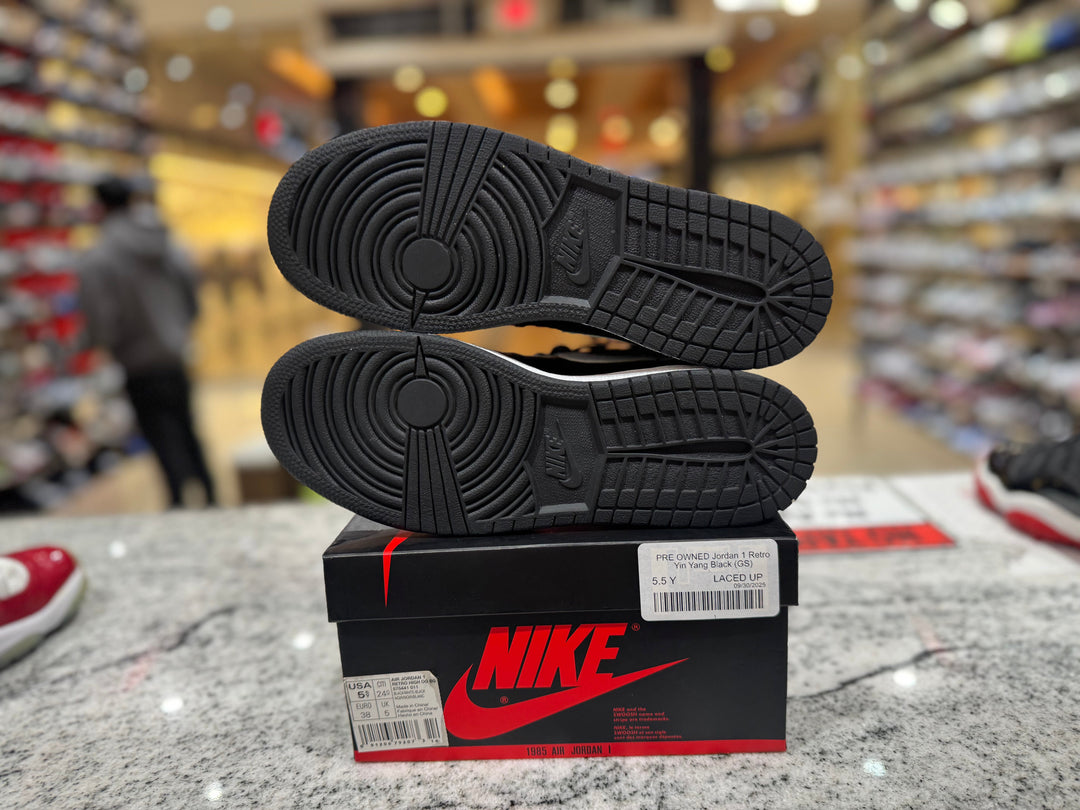 PRE OWNED Jordan 1 Retro Yin Yang Black (GS)