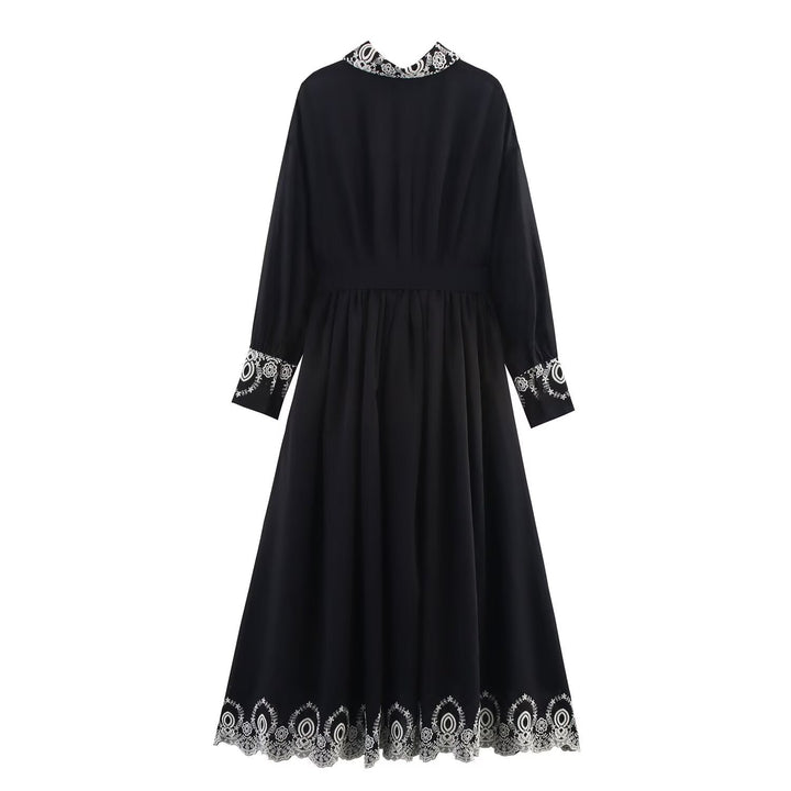 Elegant Embroidered Dress, Central Park | Women - BYMANYC ® New York