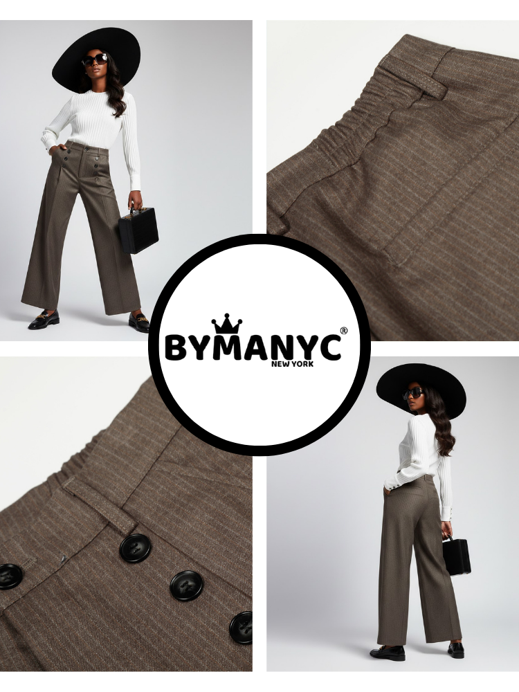 Elegant Wide-Leg Women&