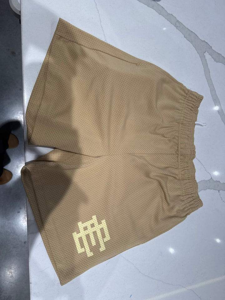 Eric Emanuel EE Core Mesh Shorts (SS24) Vegas Gold/Off White