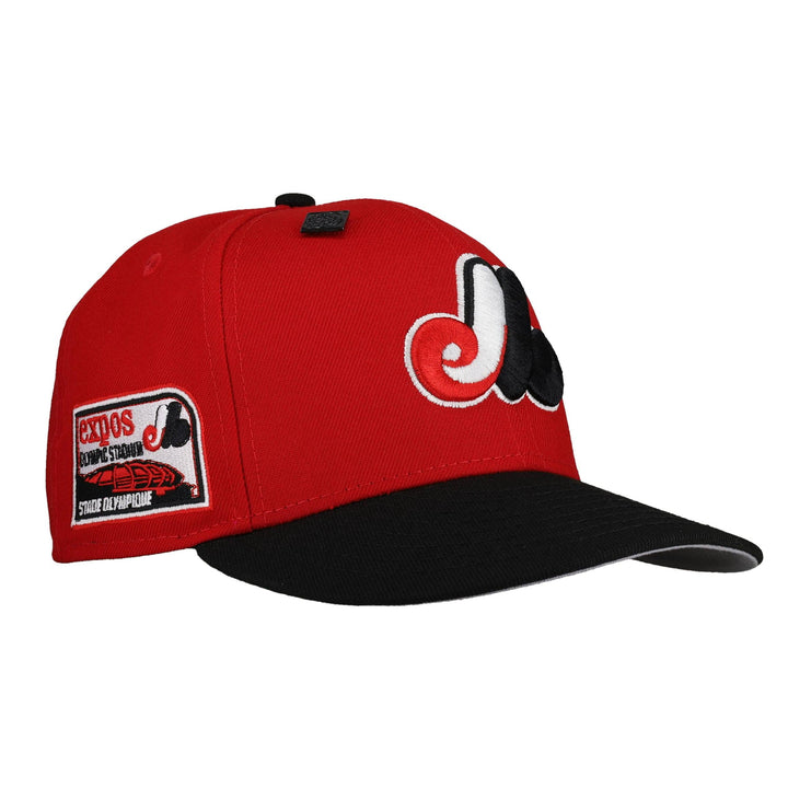 Montreal Expos Olympic Stadium Red 59Fifty Fitted Hat