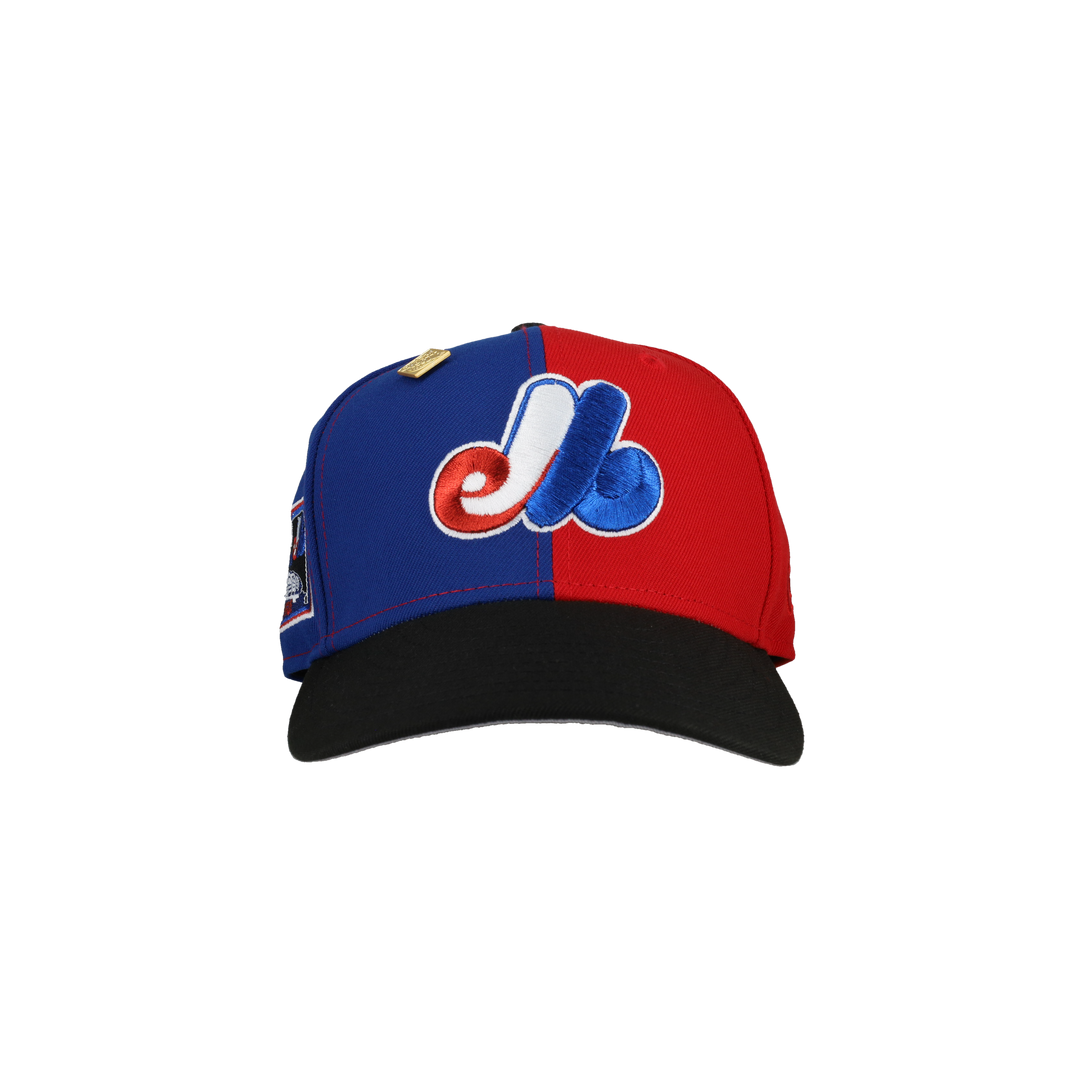 Montreal Expos Olympic Stadium "Split Decision" Metallic 59Fifty Fitted Hat