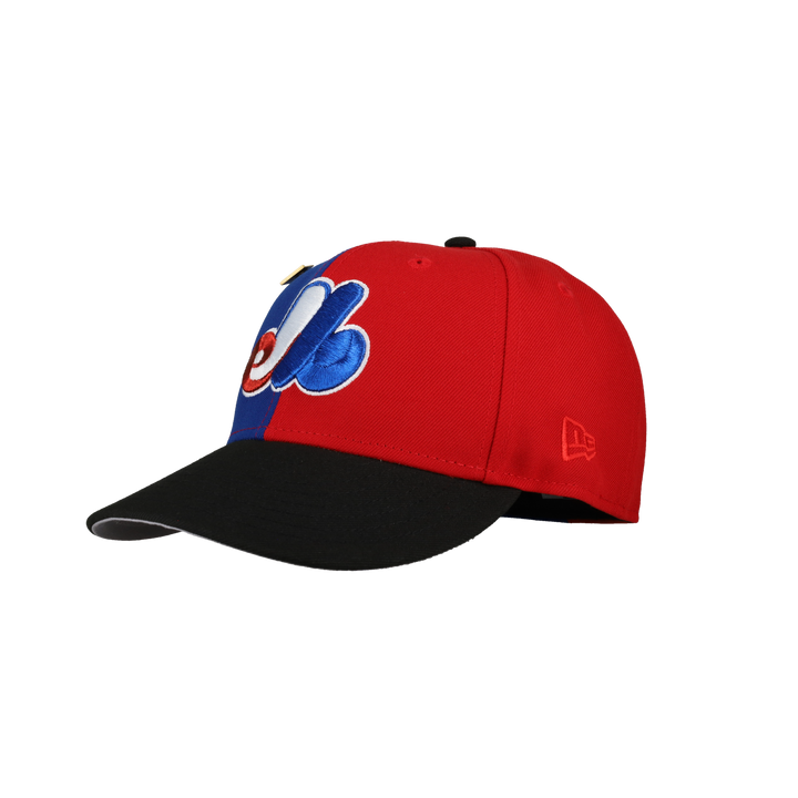 Montreal Expos Olympic Stadium "Split Decision" Metallic 59Fifty Fitted Hat