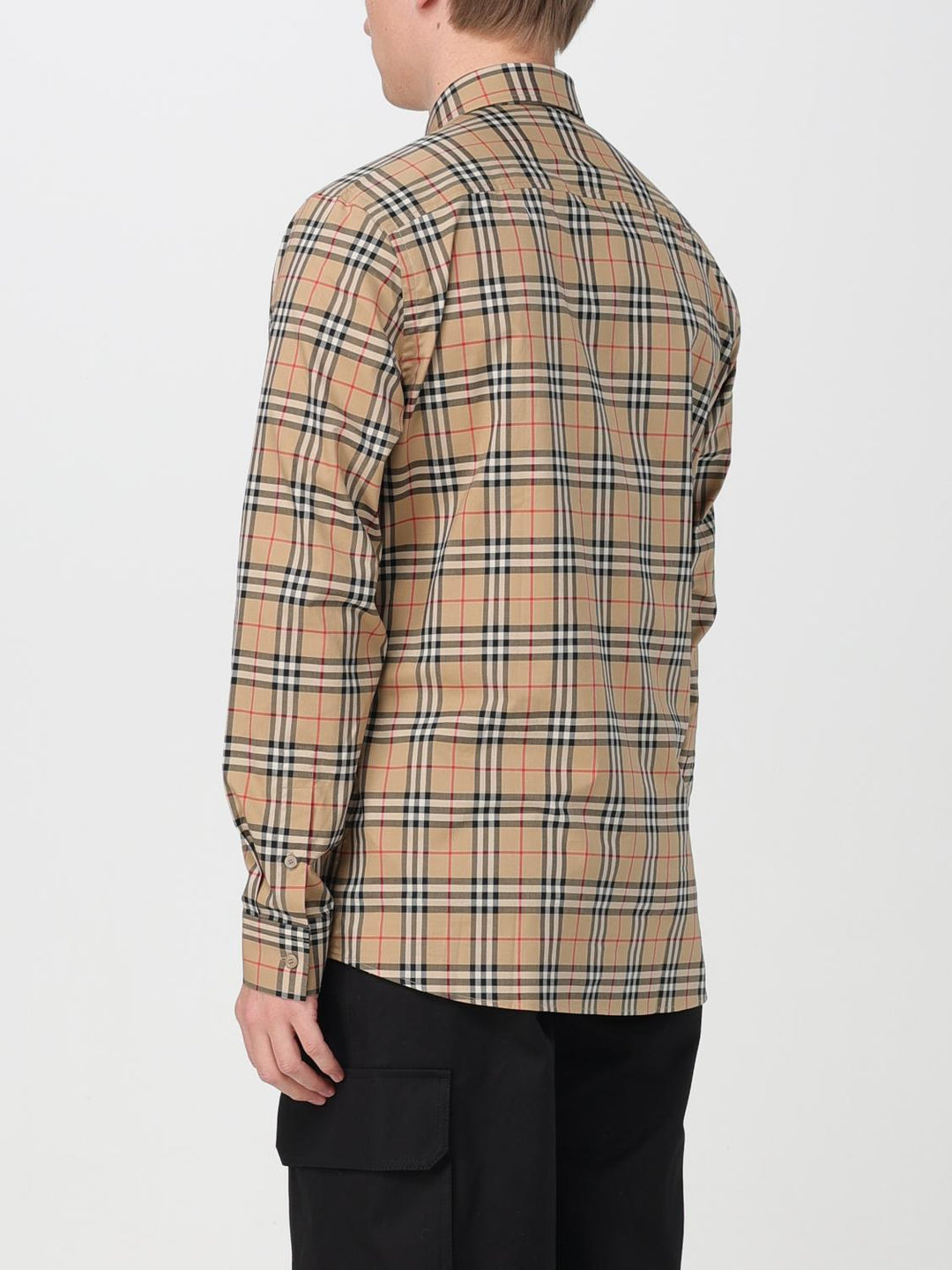 Burberry Men Embroidered Poplin Shirt