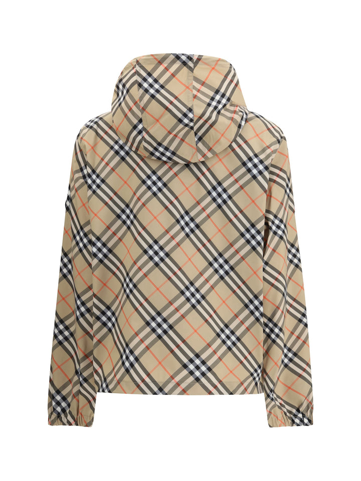 Burberry Women Archivio Check Waterproof Jacket