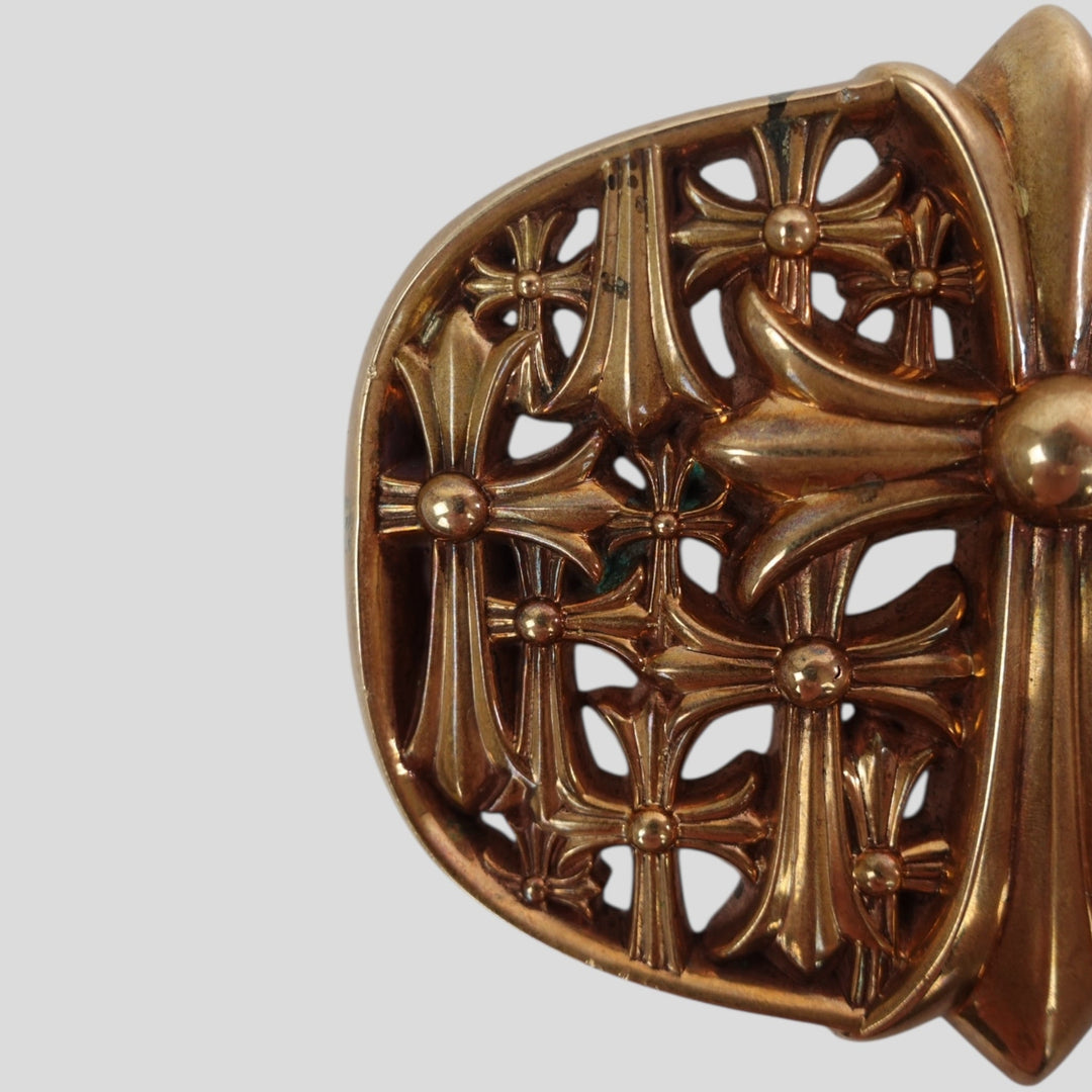 Chrome Hearts Cemetery Cross Buckle in Bronze