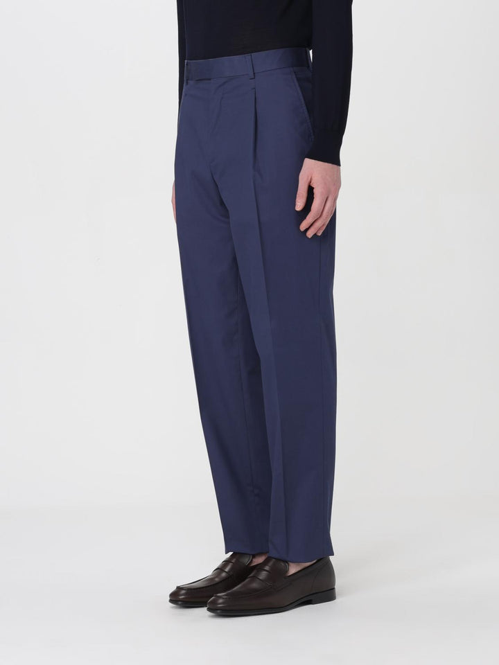 Zegna Pants Men Blue
