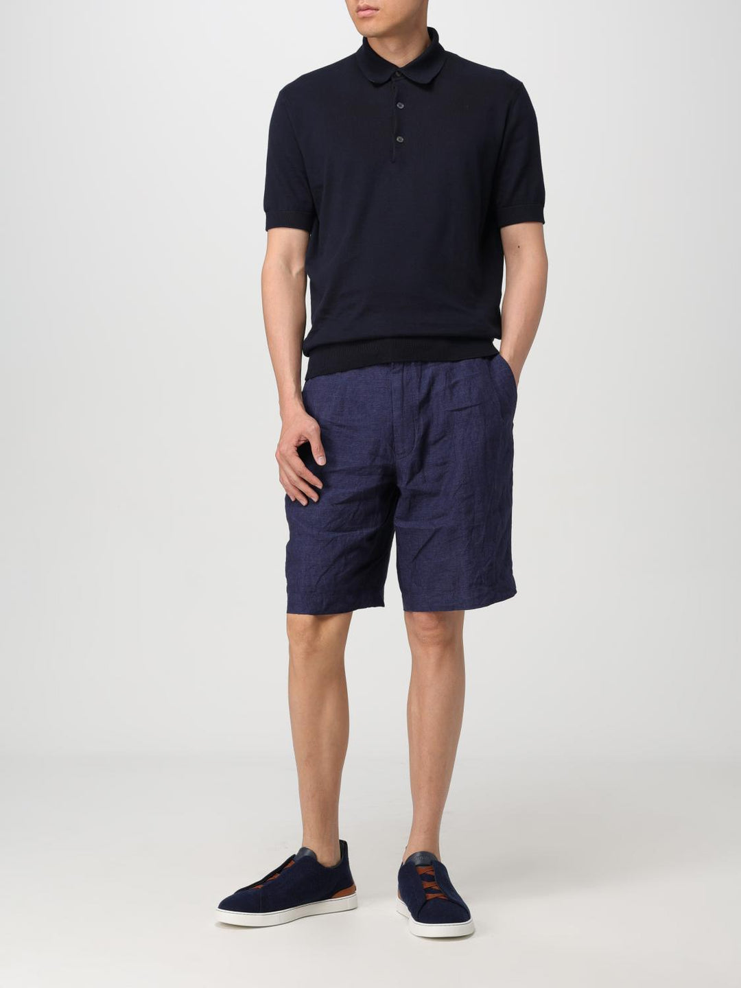Zegna Shorts Men Blue