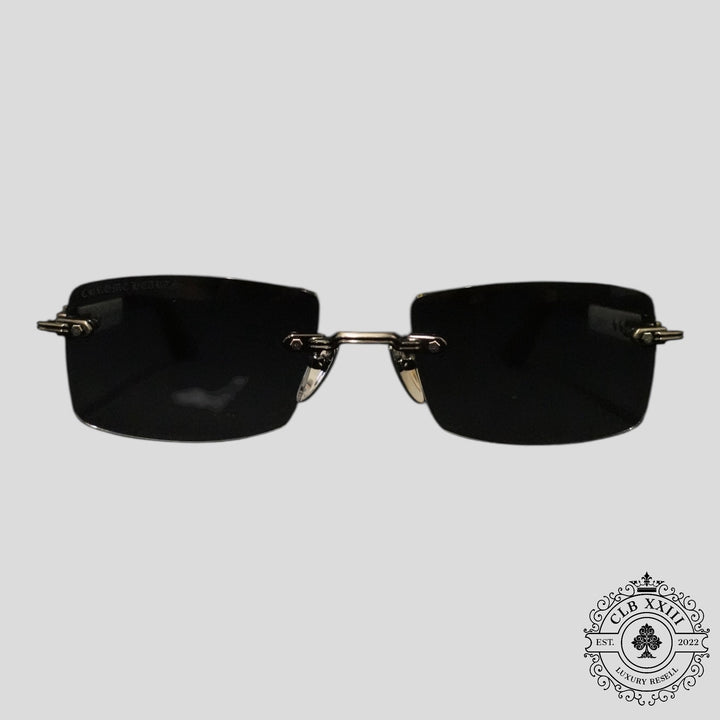 Chrome Hearts Deep II Sunglasses in White/Silver