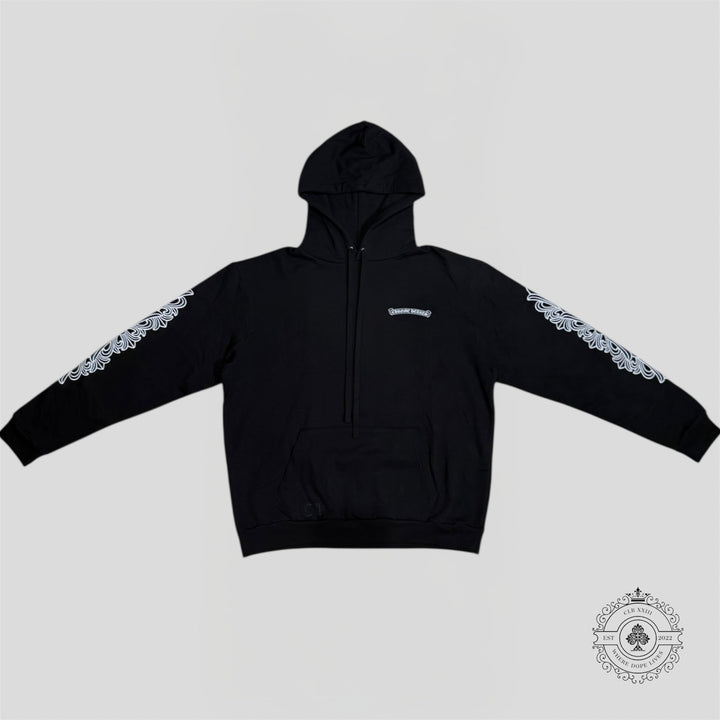 Chrome Hearts Eye Chart Dagger Hoodie in Black/Pink