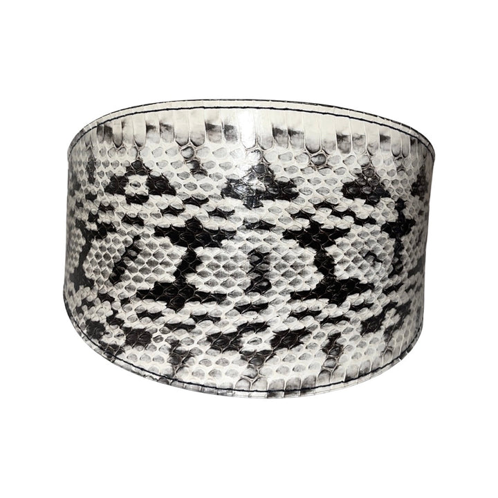 White &amp; Black 4” Wide Snake Collar
