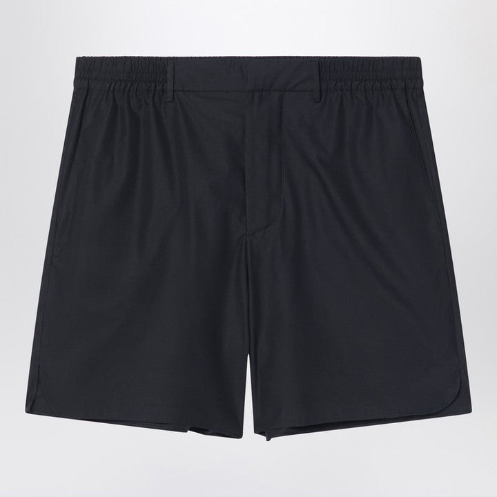 Fendi Black Cotton Bermuda Shorts Men
