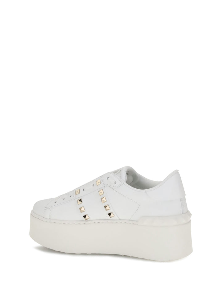 Valentino Garavani Women Rockstud Untitled Flatform Sneakers