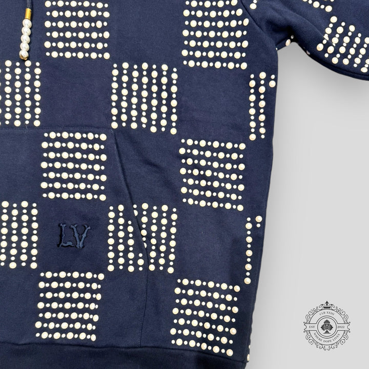 Louis Vuitton Pearl Damier Embroidery Hoodie