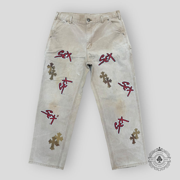 Chrome Hearts Sex Records Patch Carpenter Pants