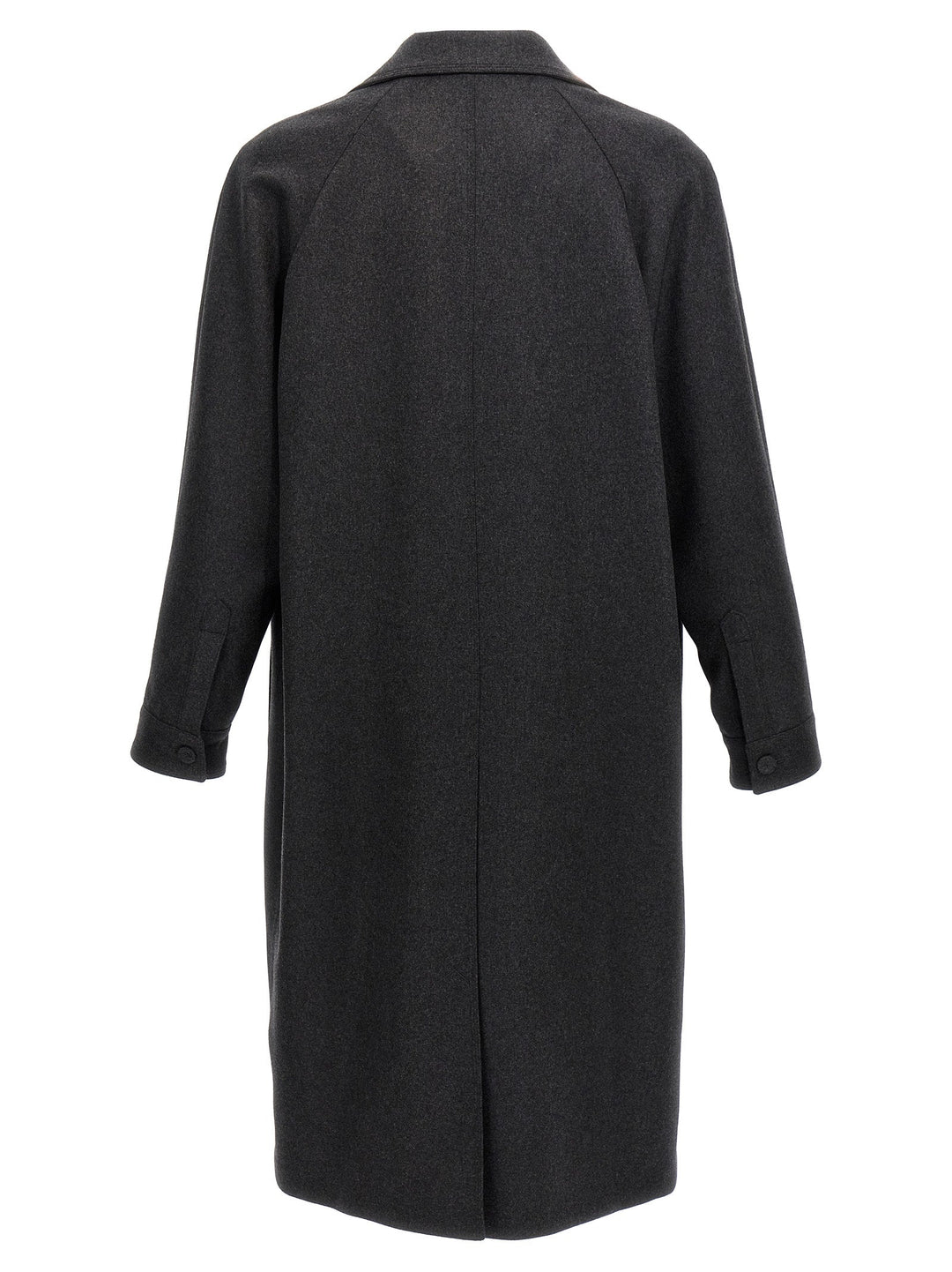 Fendi Men Single-Breasted Cashmere Coat