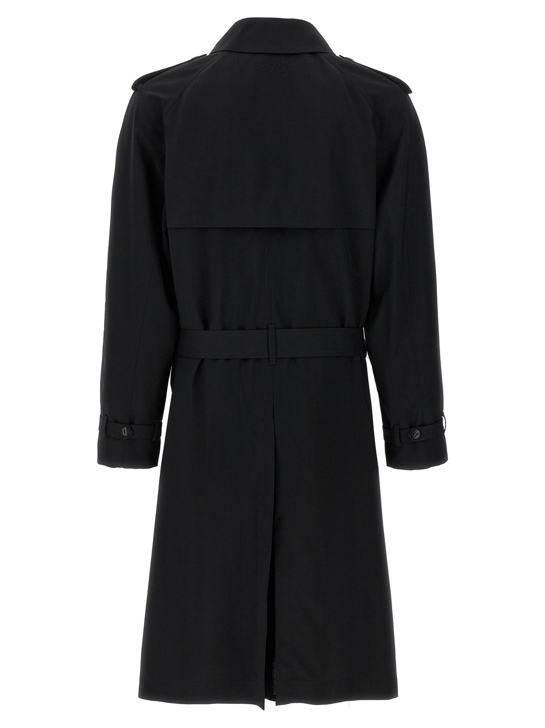 Fendi Men Wool Trench Coat