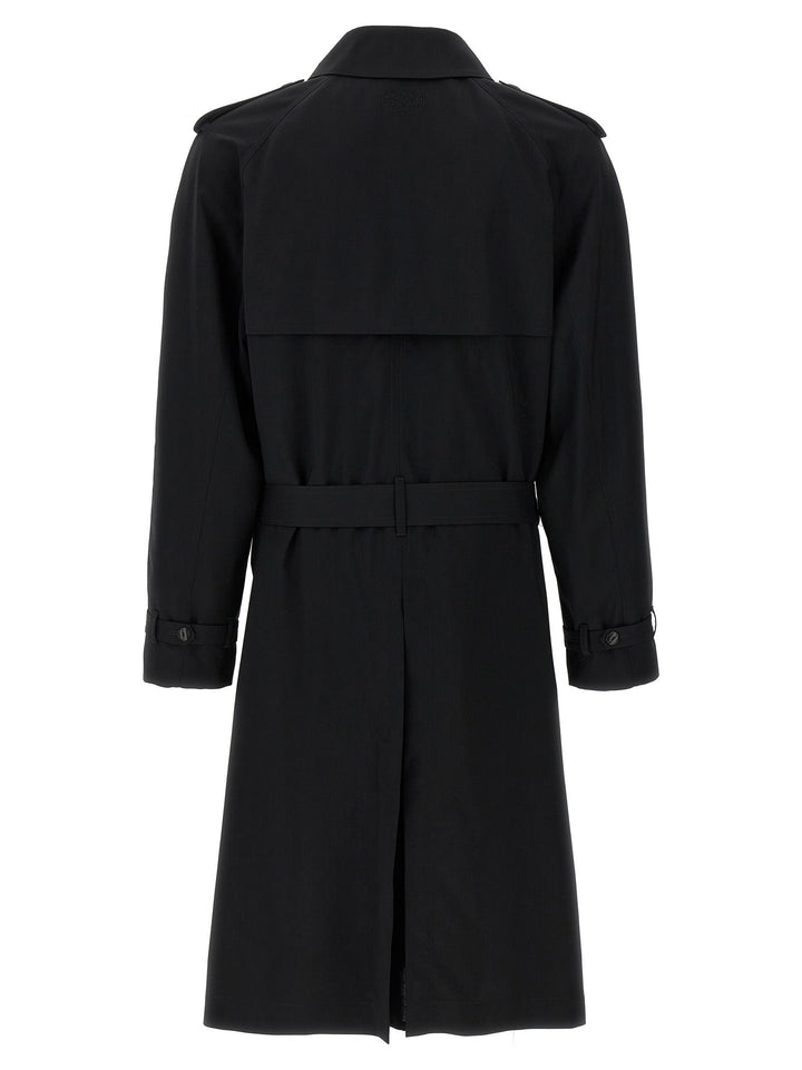 Fendi Men Wool Trench Coat