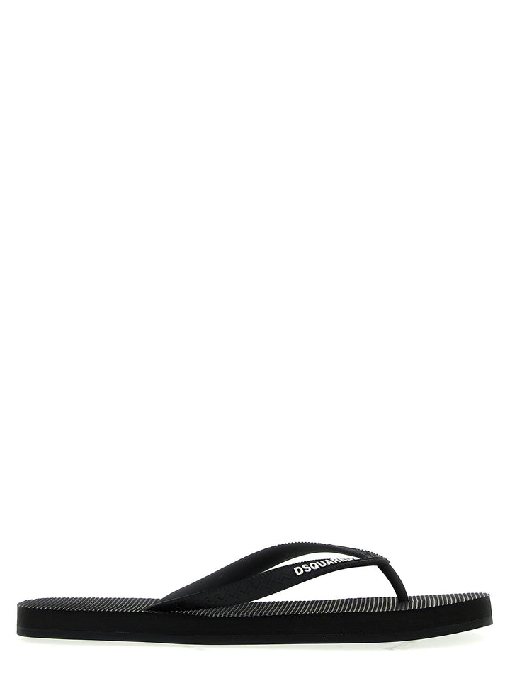 Dsquared2 Logo Thong Sandals