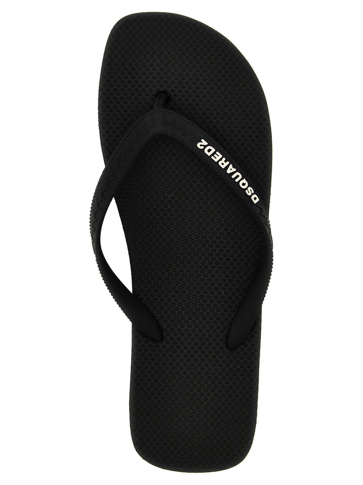 Dsquared2 Logo Thong Sandals
