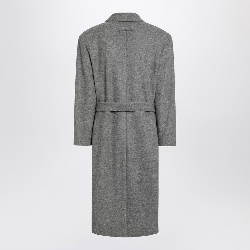 Fear Of God Grey Wool Double-Breasted Coat Men