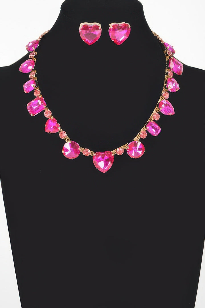 FIFTH AVENUE Stone Necklace and Earring Set: BYMANYC ® New York