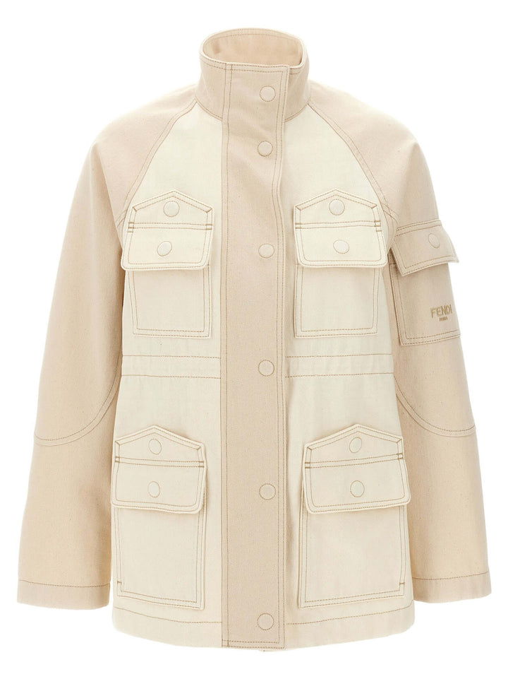 Fendi Women Denim Parka
