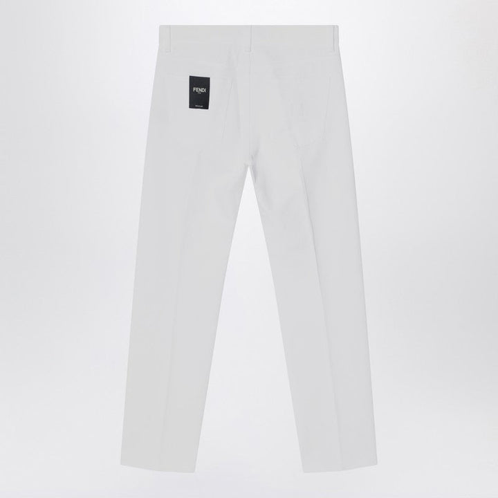Fendi White Straight Jeans Men