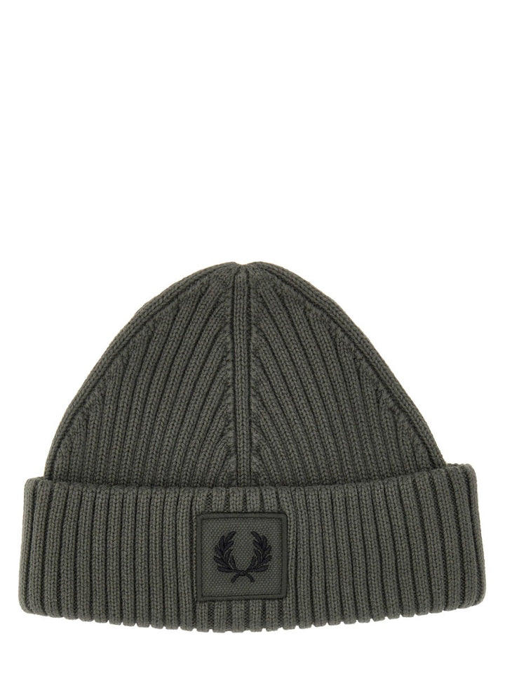 FRED PERRY Classic Logo Beanie Hat for Men
