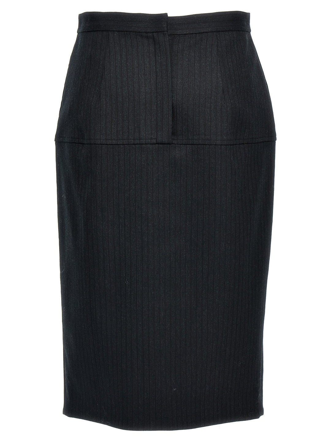 Fendi Women Pinstriped Wool Skirt
