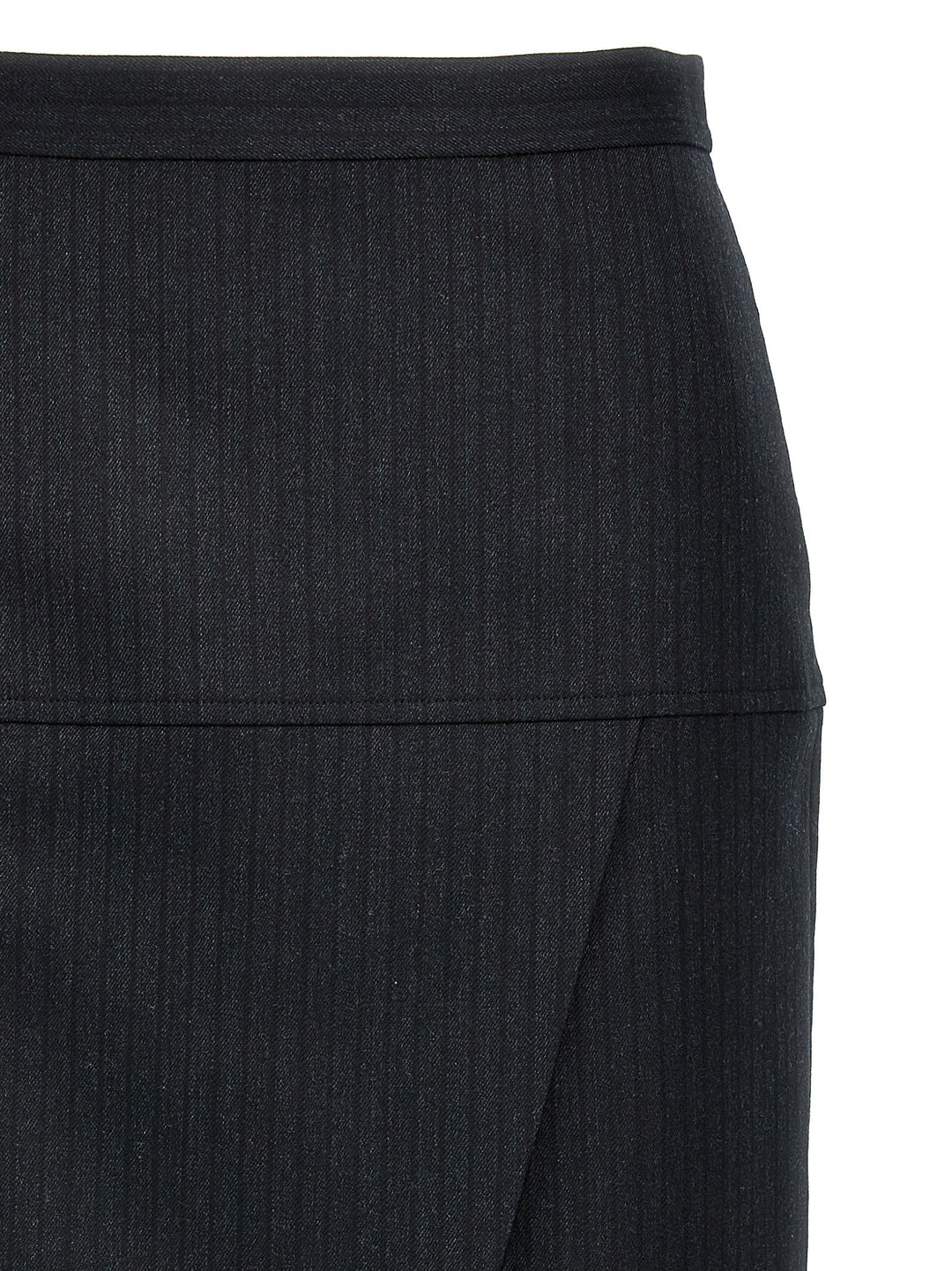 Fendi Women Pinstriped Wool Skirt