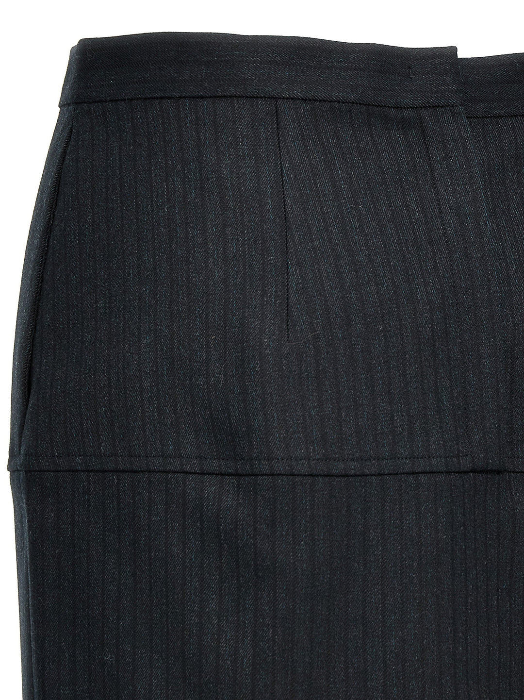 Fendi Women Pinstriped Wool Skirt