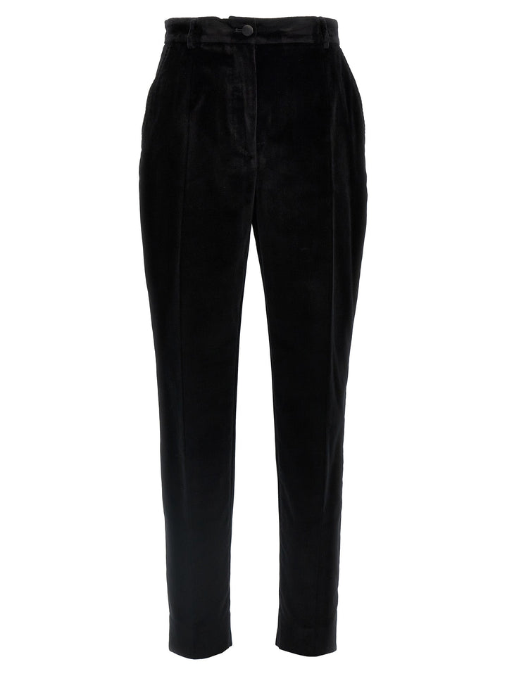 Dolce & Gabbana Women Velvet Tuxedo Pants
