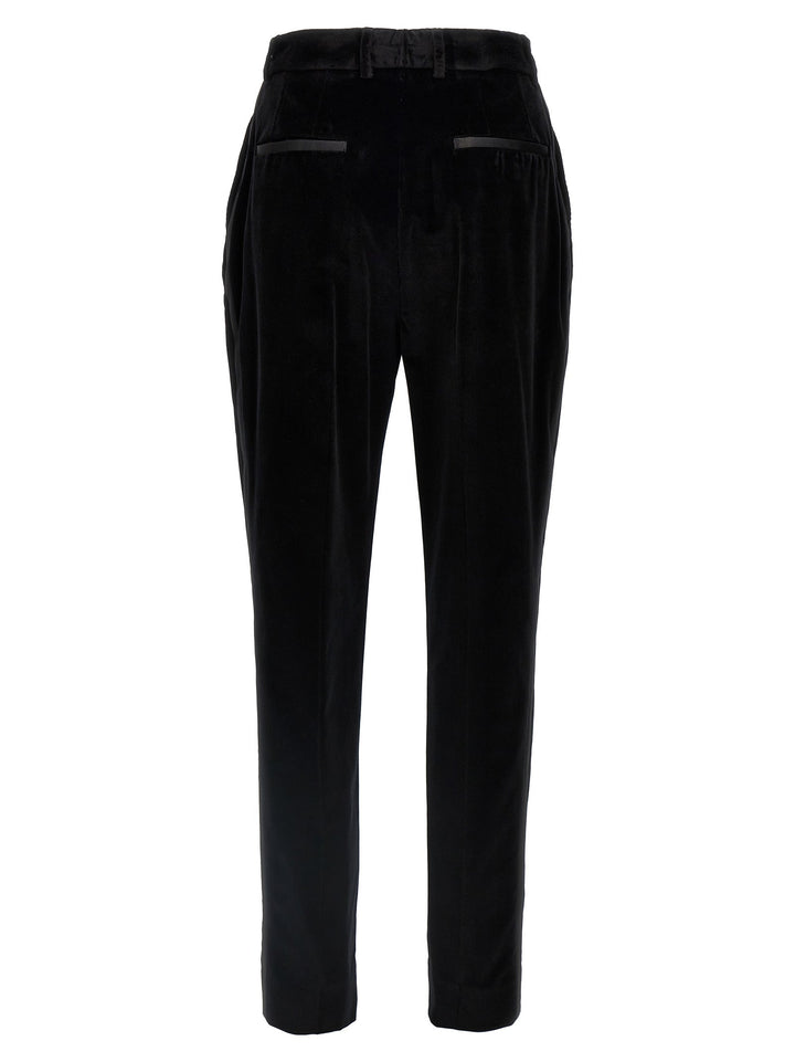 Dolce & Gabbana Women Velvet Tuxedo Pants