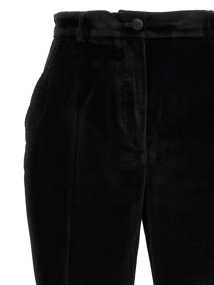 Dolce & Gabbana Women Velvet Tuxedo Pants