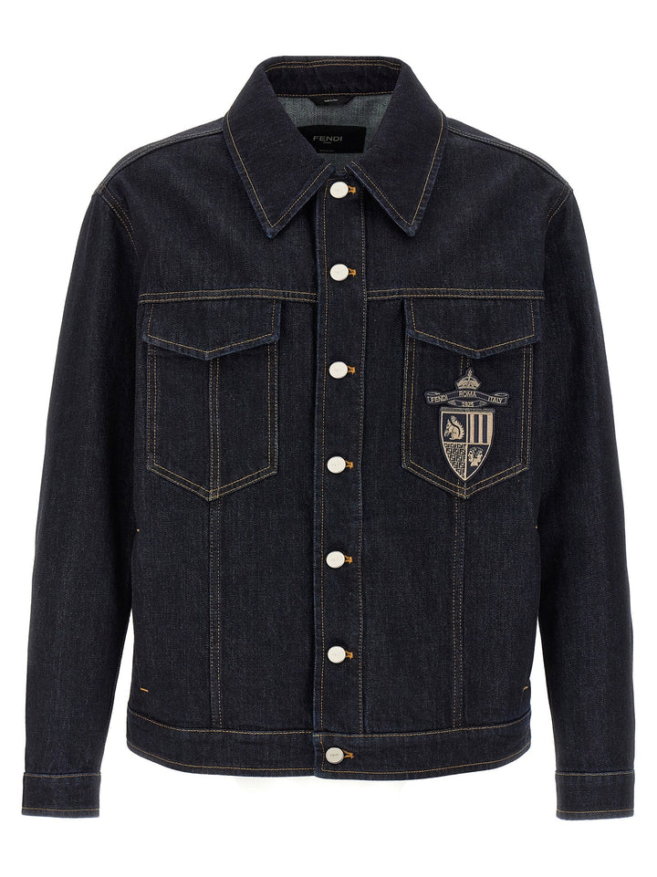 Fendi Men Fendi Crest Jacket
