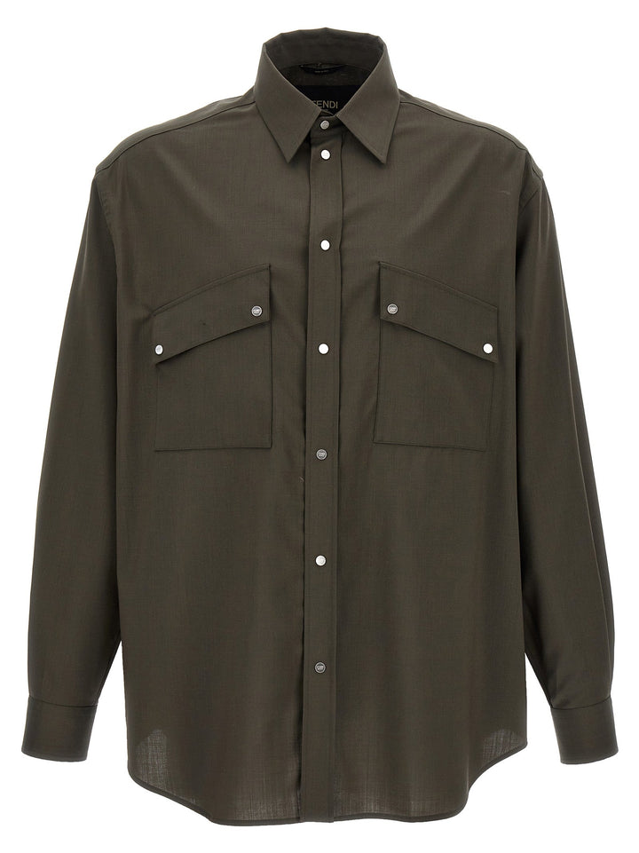 Fendi Men Wool Shirt
