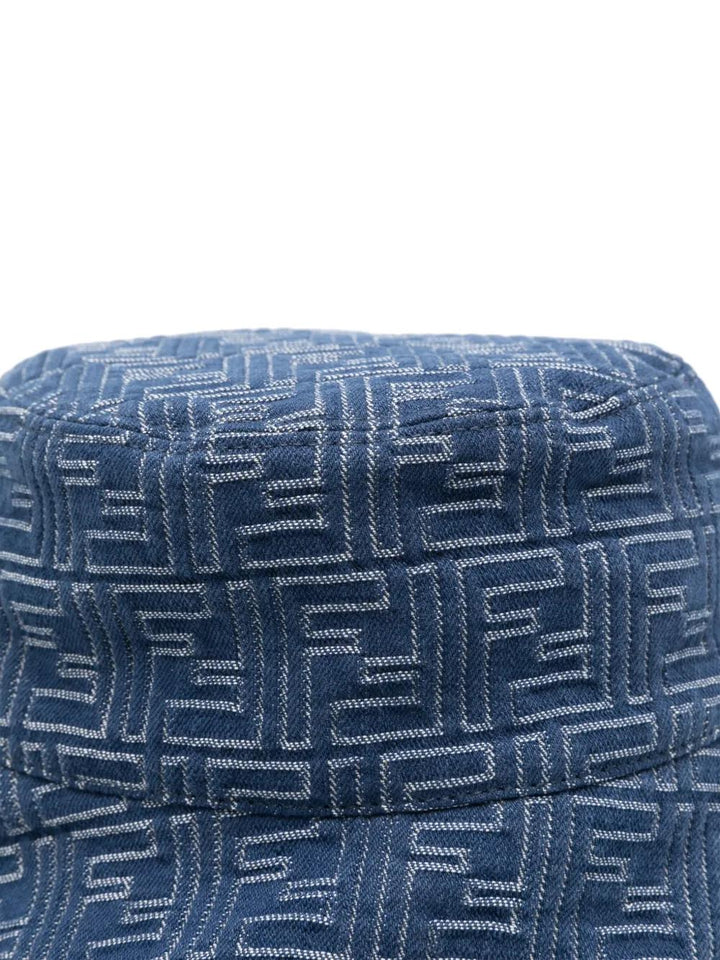 FENDI Bucket Hat in FF Jacquard Denim