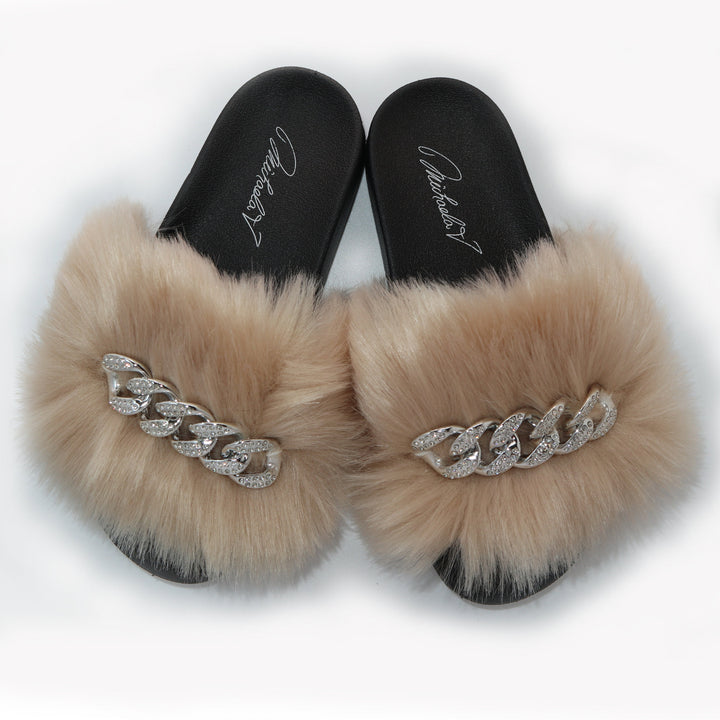 Michaela V Pupa Slippers — Tan