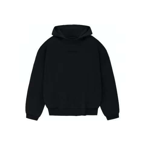 Fear of God Essentials Small Chest Logo Hoodie Jet Black