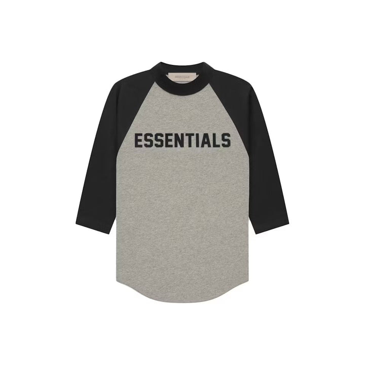 Fear of God Essentials Kids Grey Three Quarter Tee "Baseball"