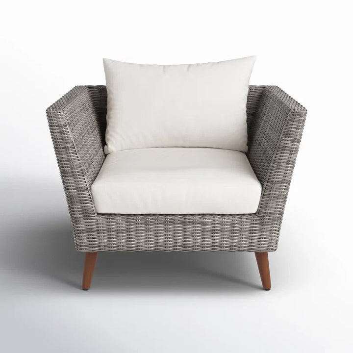 Panther Outdoor Patio Wicker and FSC Wood Seating Set